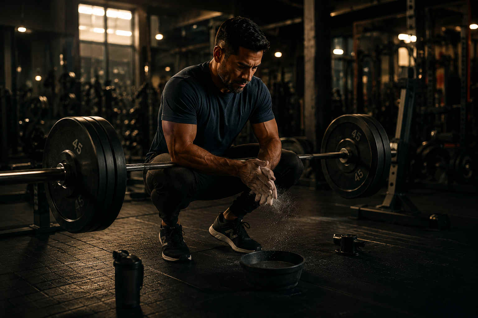 Man in a gym rebuilding confidence