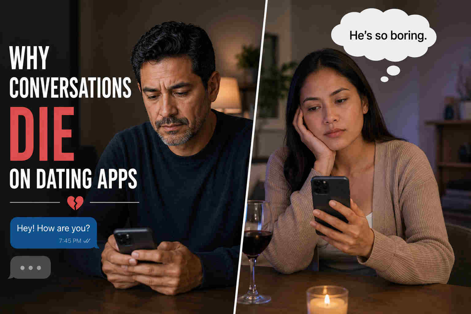 Why Conversations Die On Dating Apps
